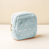 Teddy Pouch Square Pearl Blue