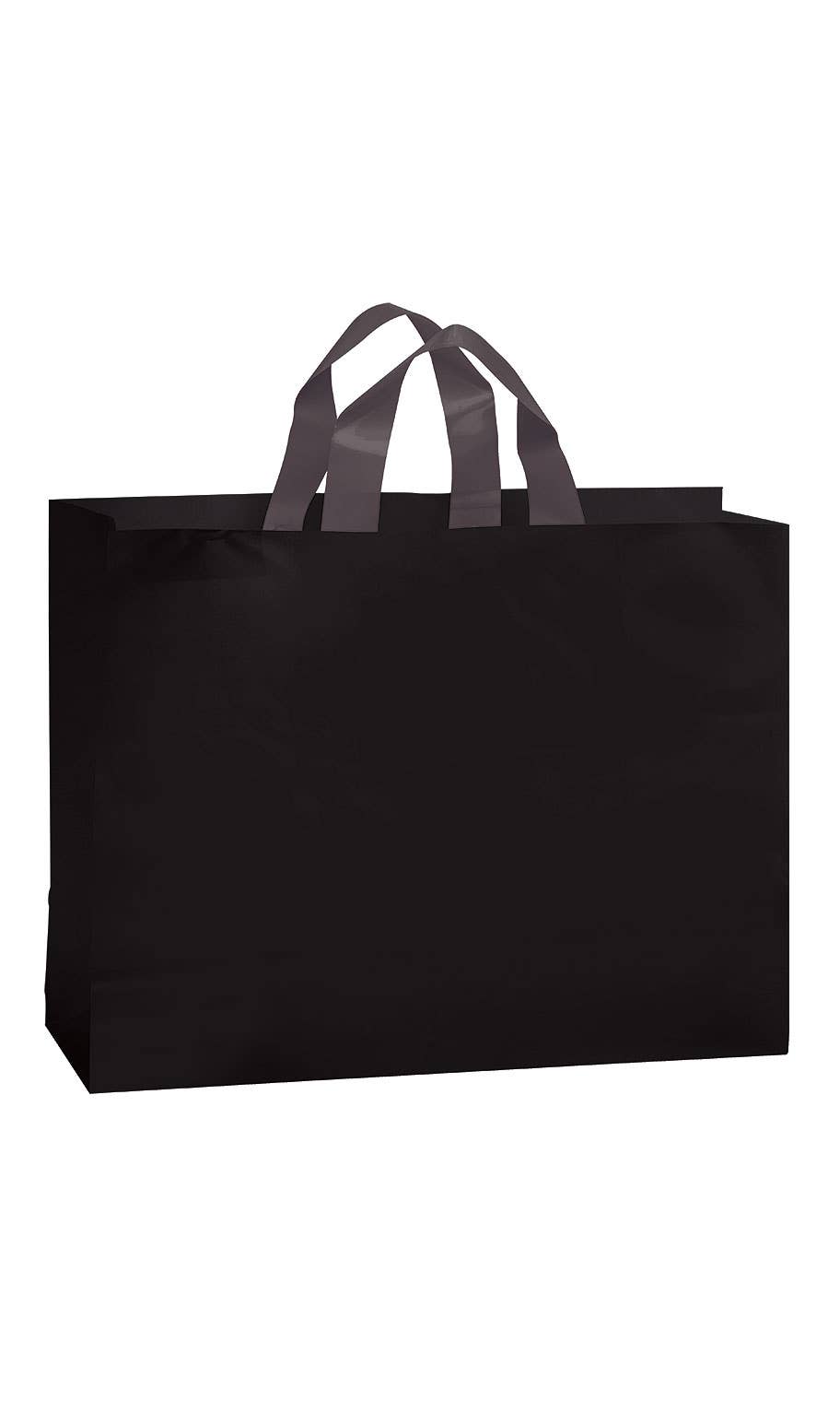 Store Supply Warehouse - Frosted Retail Shopping Bags: Clear / Case of 100 / Medium