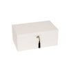 Stackable High-Gloss Jewelry Box: White