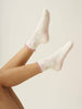 Pink Bow Ruffle Grip Sock