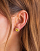 Taylor Elliott Designs - Stud Earrings - Flowers w/ Yellow Gems - Caroline