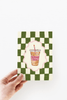 The Shelley Society - Birthday Brew Iced Coffee Coquette Caffeine Greeting Card