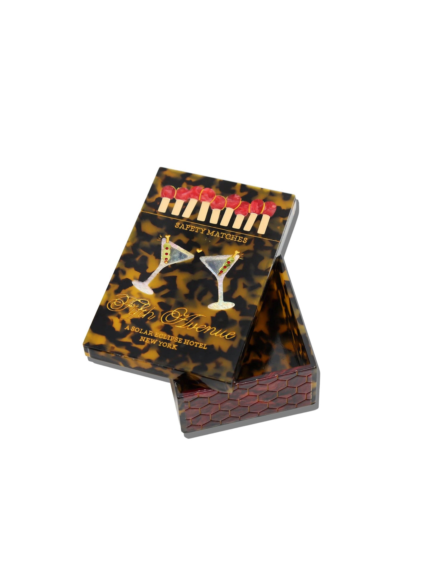 Solar Eclipse - Hand-painted Martini Matchbox Heirloom Box