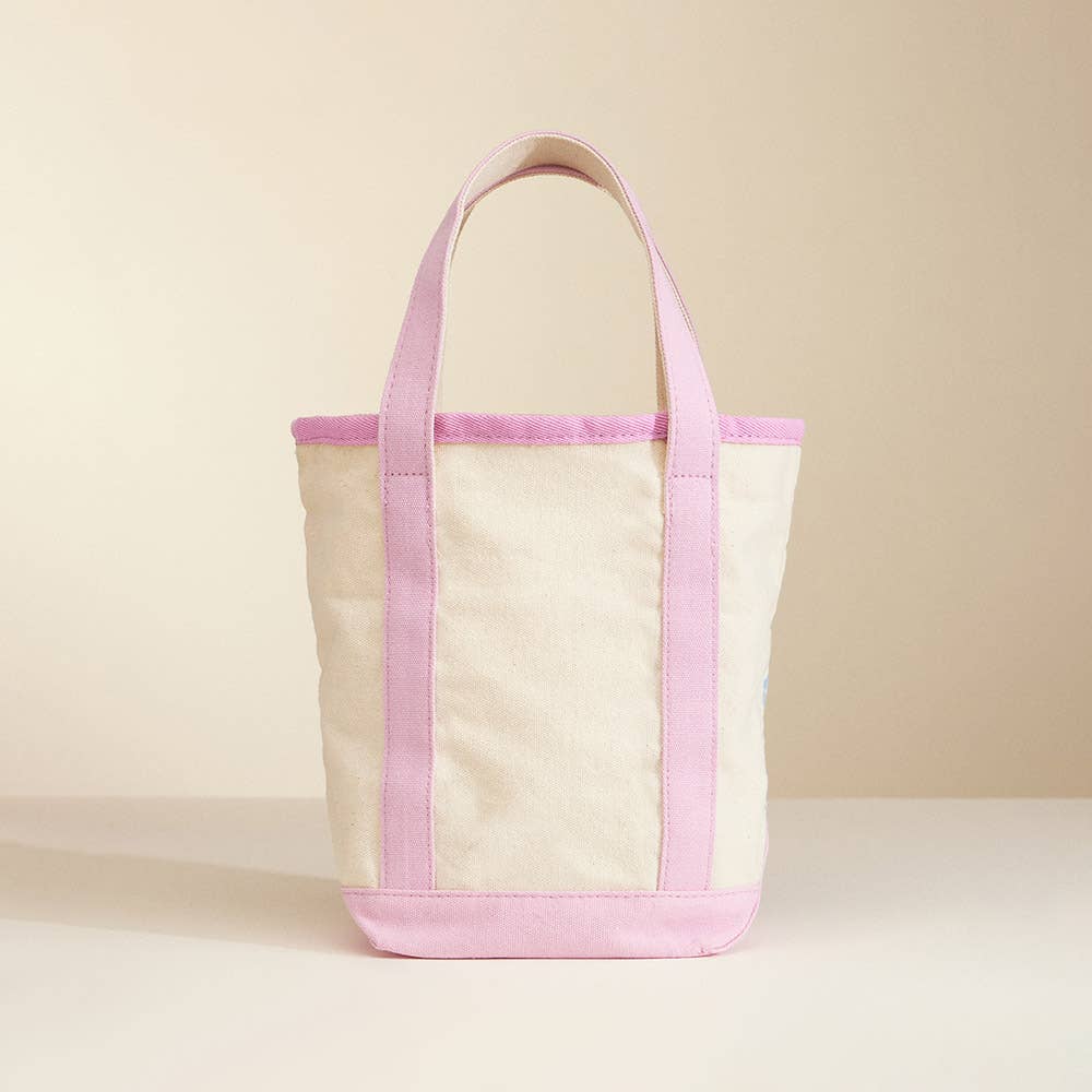 Sea Shell Starfish Pattern Tote Bag: Pink