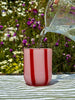 Atina Glass Tumbler - Pink & Red