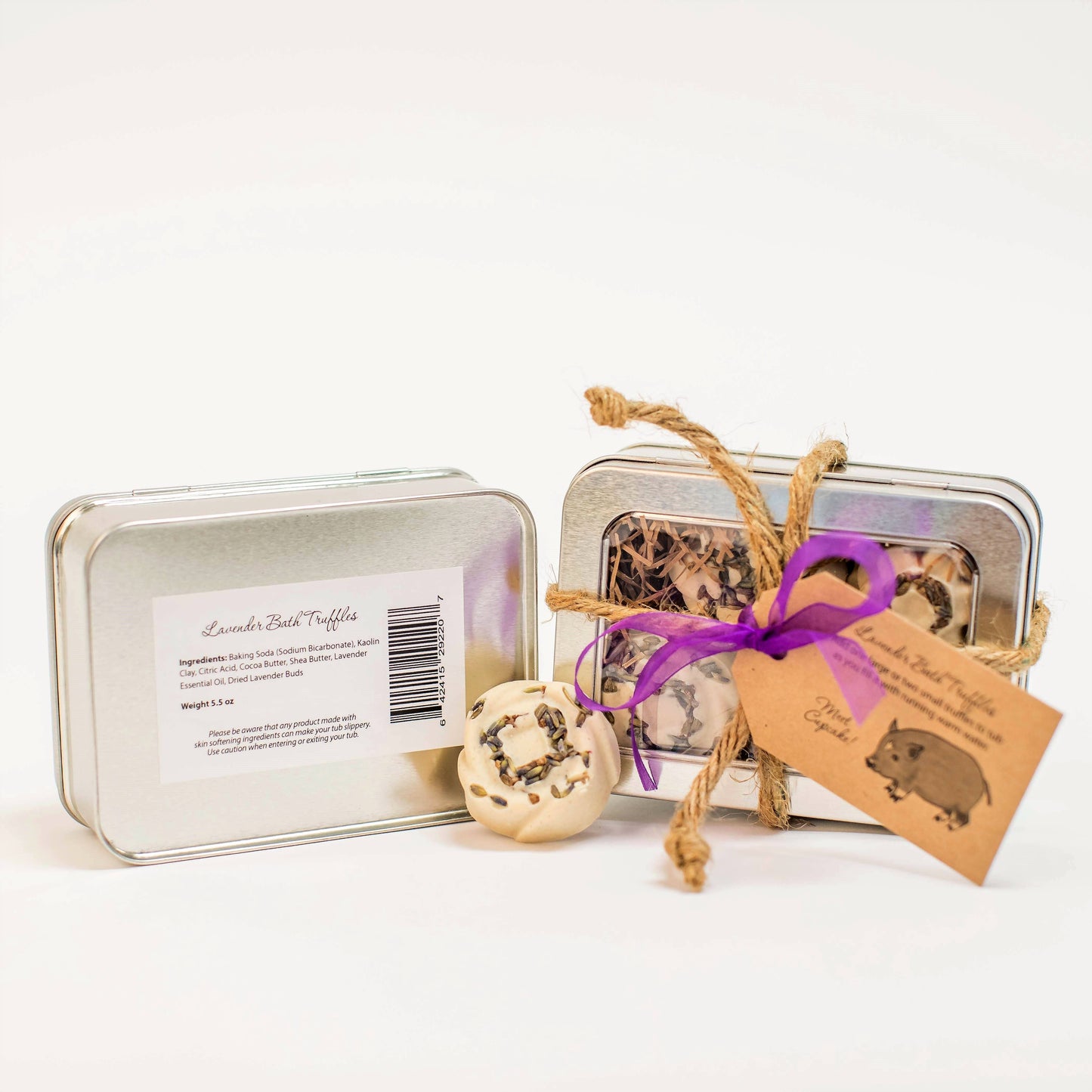 1818 Farms - Bath Truffles Tin: Lavender