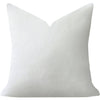 Laura Park Designs - White Solid Velvet Pillow: 26" x 26" Euro