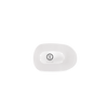 TELETIES - Coconut White | Tiny | Flat Round Clip