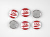 Cute As A Button - Alabama Tide Script Button