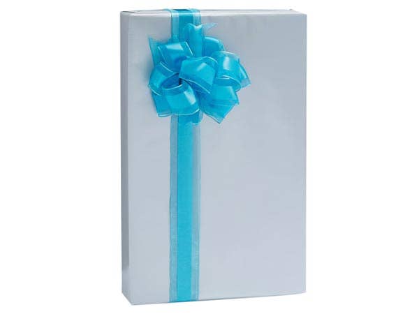 Nashville Wraps - Gloss Color Bulk Gift Wrapping Paper: White Gloss / 1 Pack / 24"x417'
