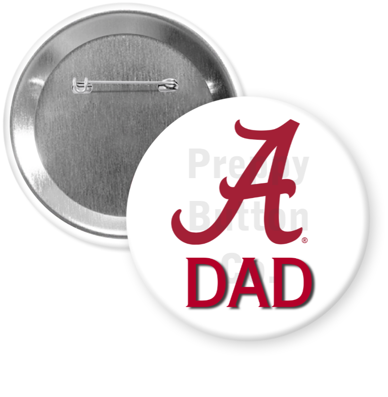 Preppy Button Co. LLC. - University of Alabama Dad Button
