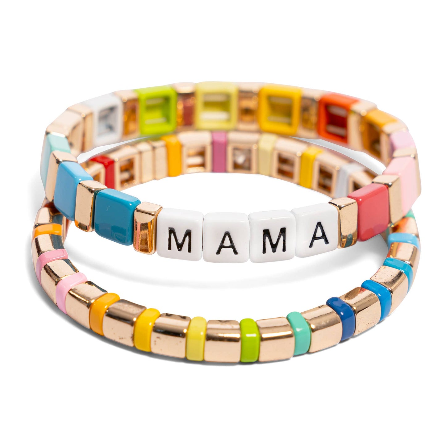 Malibu Sugar - Pastel Rainbow Tile Bracelet