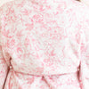 8 Oak Lane - Pink Bow Toile Luxe Robe: L/XL