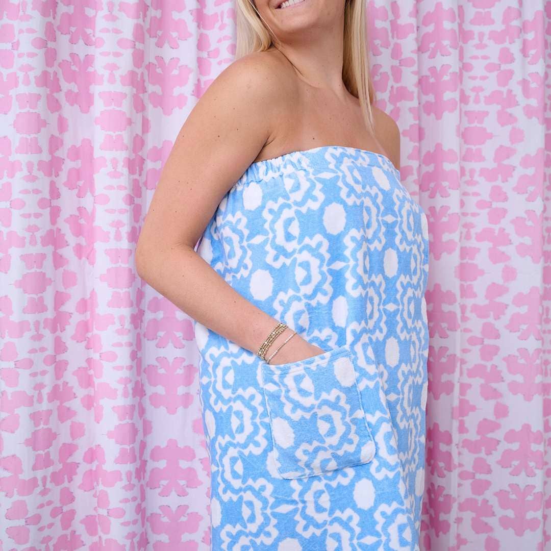 Aspen Chambray Bath Wrap