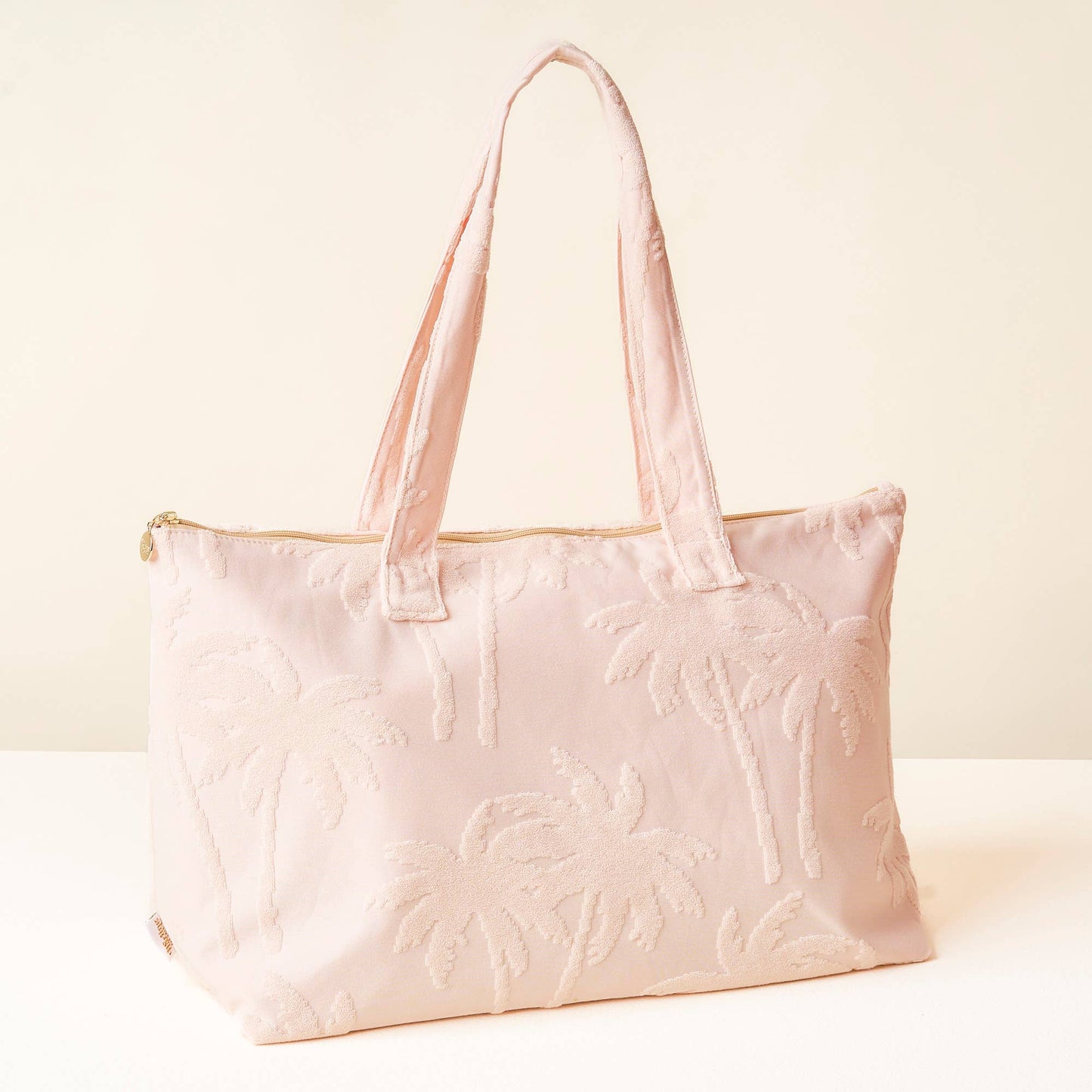 Terry Tote Blush Palm