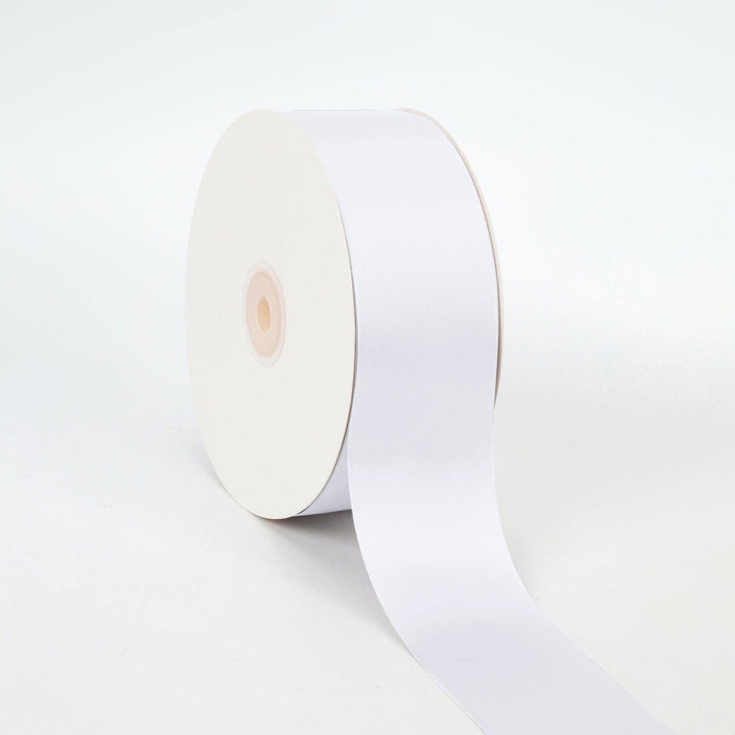 LA Ribbons Wholesale - Double Face Satin Ribbon | White (029): 5/8" - 25 Yard Roll