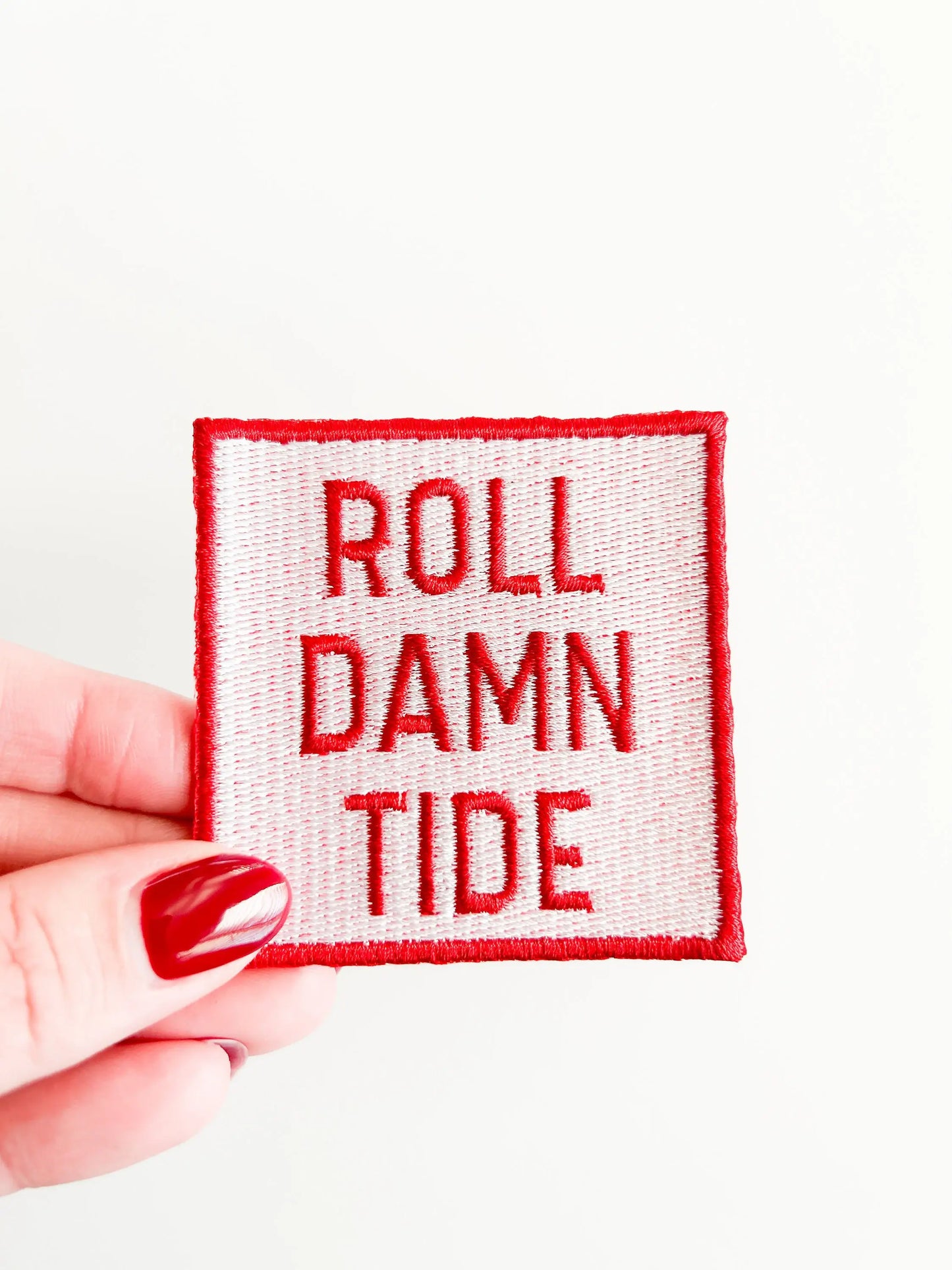 Field Trip Threads - Roll Damn Tide Embroidered Iron On Patch Game Day Alabama