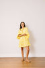 Sunshine Tienda - Citron Gilded Palm Khai Mini Dress: S