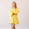 Sunshine Tienda - Citron Gilded Palm Khai Mini Dress: S