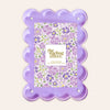 Rectangle Scalloped Acrylic Frame-Purple