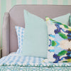 Laura Park Designs - Spa Blue Solid Velvet Pillow: 22" x 22" Throw Pillow