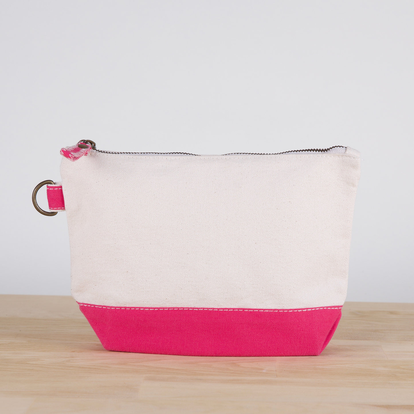 ShoreBags - All In Zip Top Pouch: Natural / No Monogram