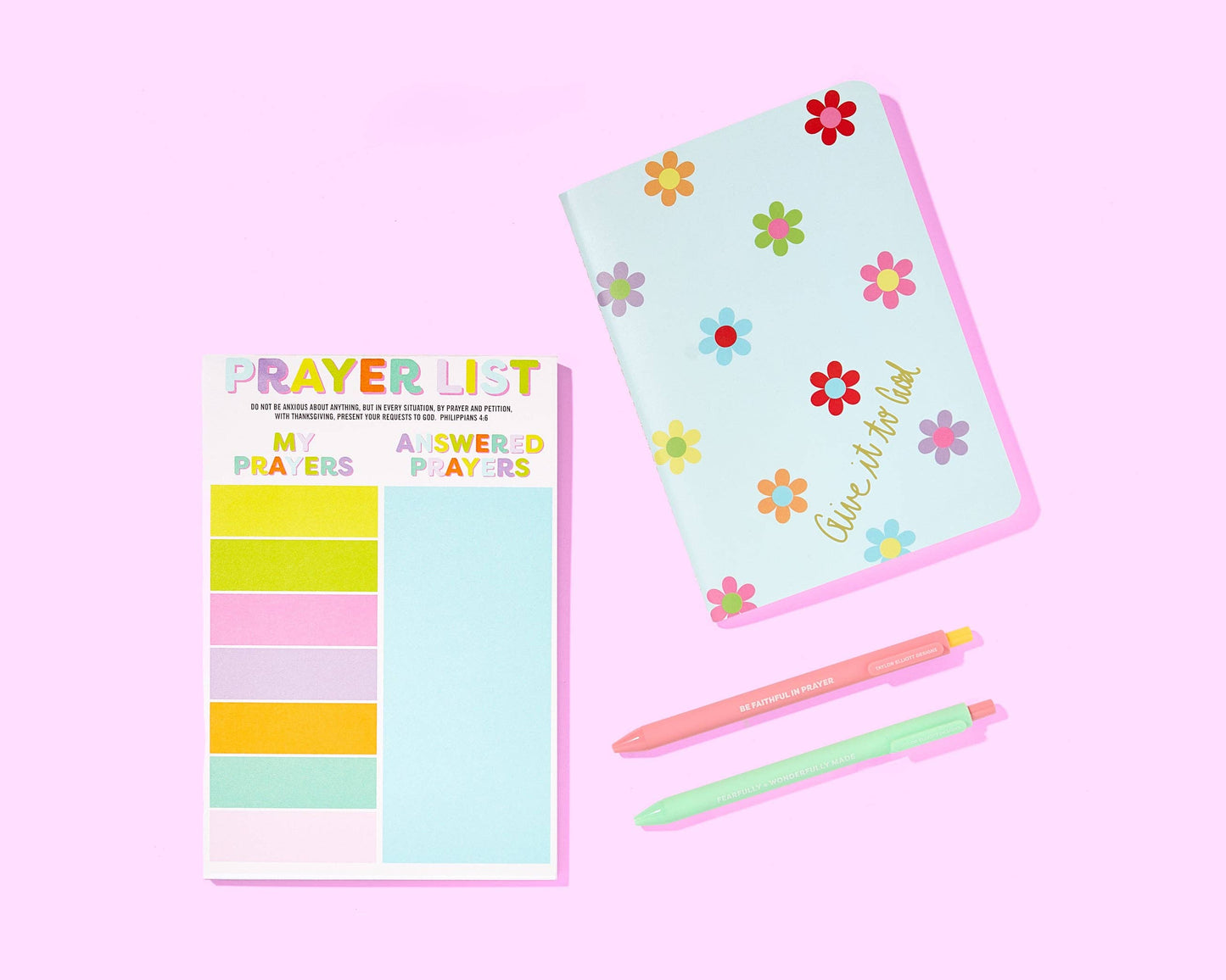 Taylor Elliott Designs - Prayer List Notepad - "My + Answered Prayers" - 50 Sheets
