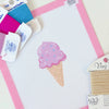 Cotswold Co Designs - Summer Needlepoint Canvas, Artisan Printed, Icecream Needlep