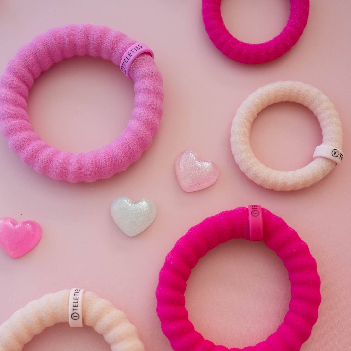 TELETIES - Nylon Hair Ties | Large | Kiss & Tell
