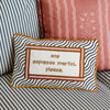 Furbish Studio - Espresso Martini Needlepoint Pillow