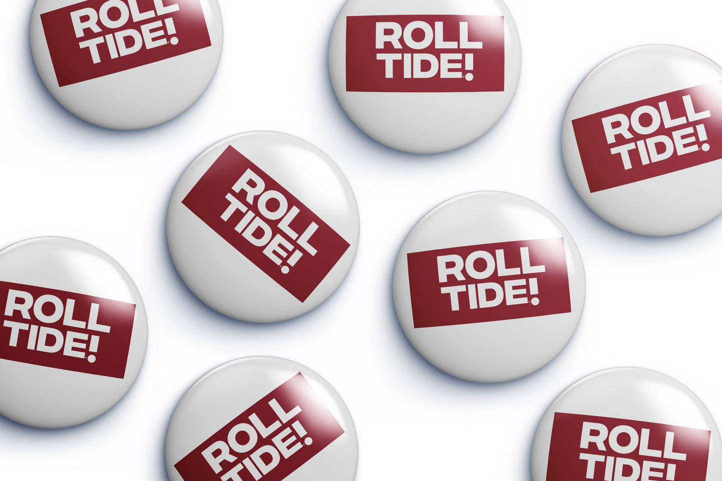 Cute As A Button - Alabama Roll Tide Bar Button