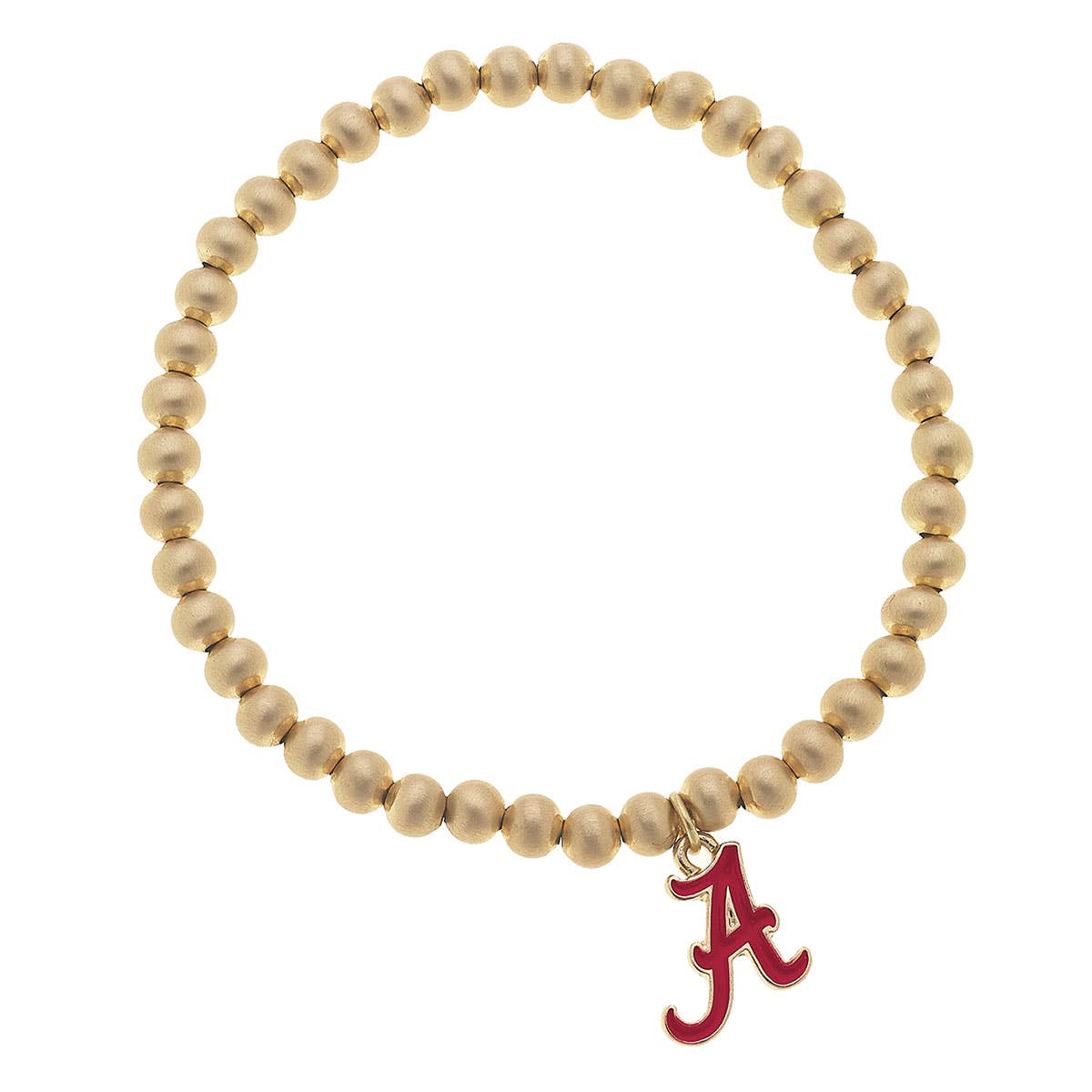 Canvas Style - Alabama Crimson Tide Ball Bead Stretch Bracelet