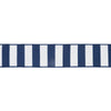 LA Ribbons Wholesale - 2 1/2" Wired Ribbon | Cabana Horizontal Stripe Navy | 10 Yard Spool