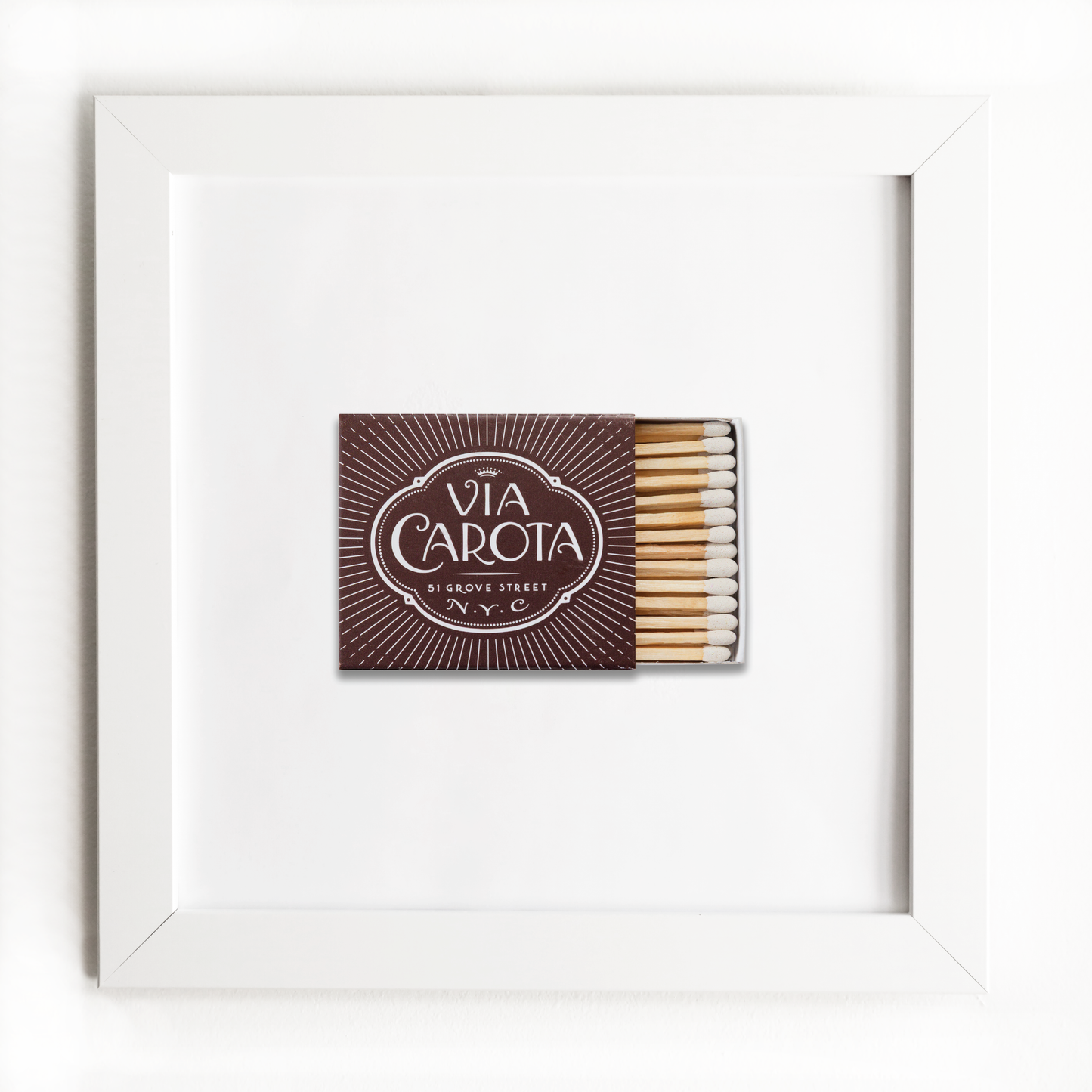 Match South - Via Carota: White Frame: $135