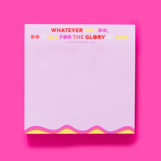 Taylor Elliott Designs - Sticky Notes Pad - Bible Verse