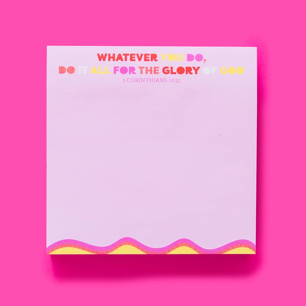 Taylor Elliott Designs - Sticky Notes Pad - Bible Verse