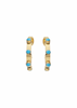 Belle Turquoise Hoops
