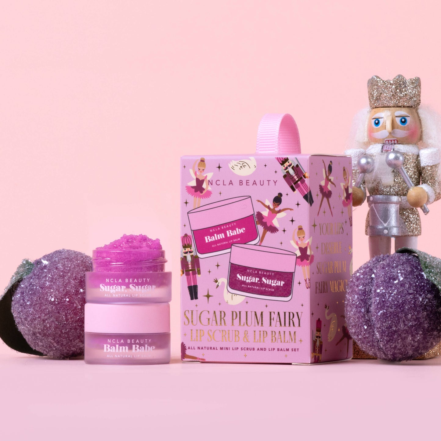 NCLA Beauty - Sugar Plum Fairy Lip Treatment Holiday Ornament Gift Set