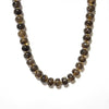 Savvy Bling - Fall Marble Beaded Statement Necklace Waterproof: Burgundy Swirl- Barrel