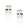 Sahira Jewelry Design - Oval Cut Studs: Gold