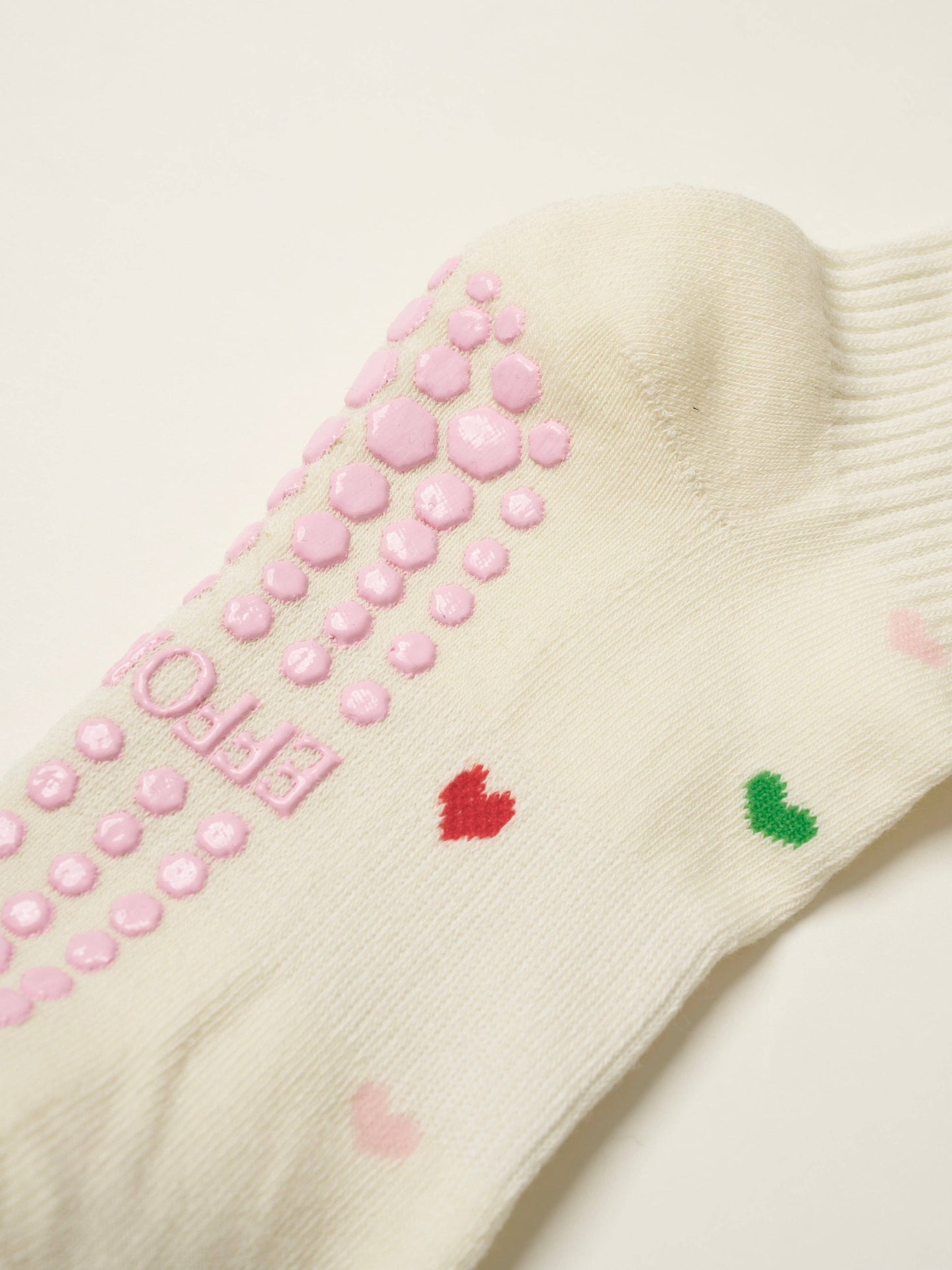 Heart Petal Grip Sock