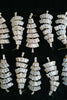 St Armands Designs of Sarasota - Baguette Crystal Christmas Tree Holiday Statement Earrings