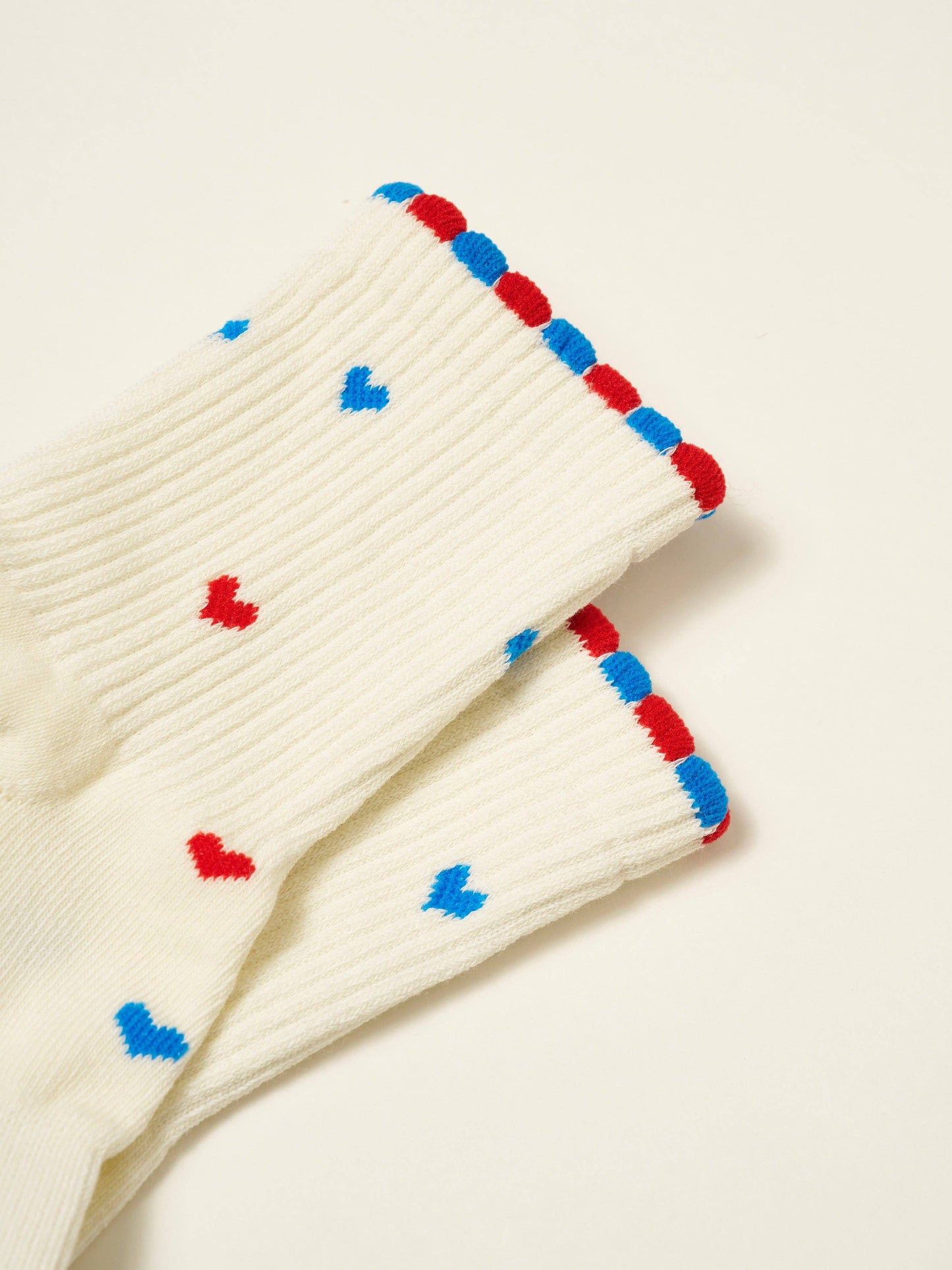 Effortless Club - 🇺🇸 USA Mini Heart Petal Grip Sock, Pilates Socks