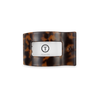 TELETIES - Flat Rectangle Hair Clip | Small | Tortoise