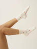 Heart Petal Grip Sock