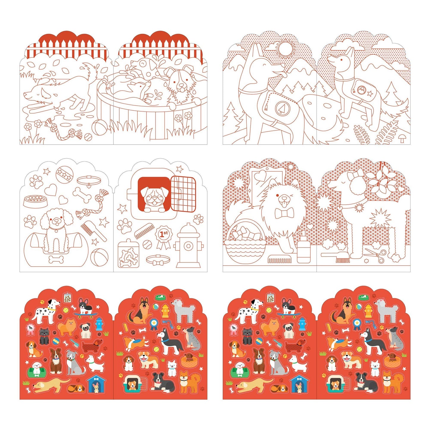 Chronicle Books - Dogs Coloring Book + Stickers