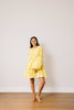 Sunshine Tienda - Citron Gilded Palm Khai Mini Dress: S