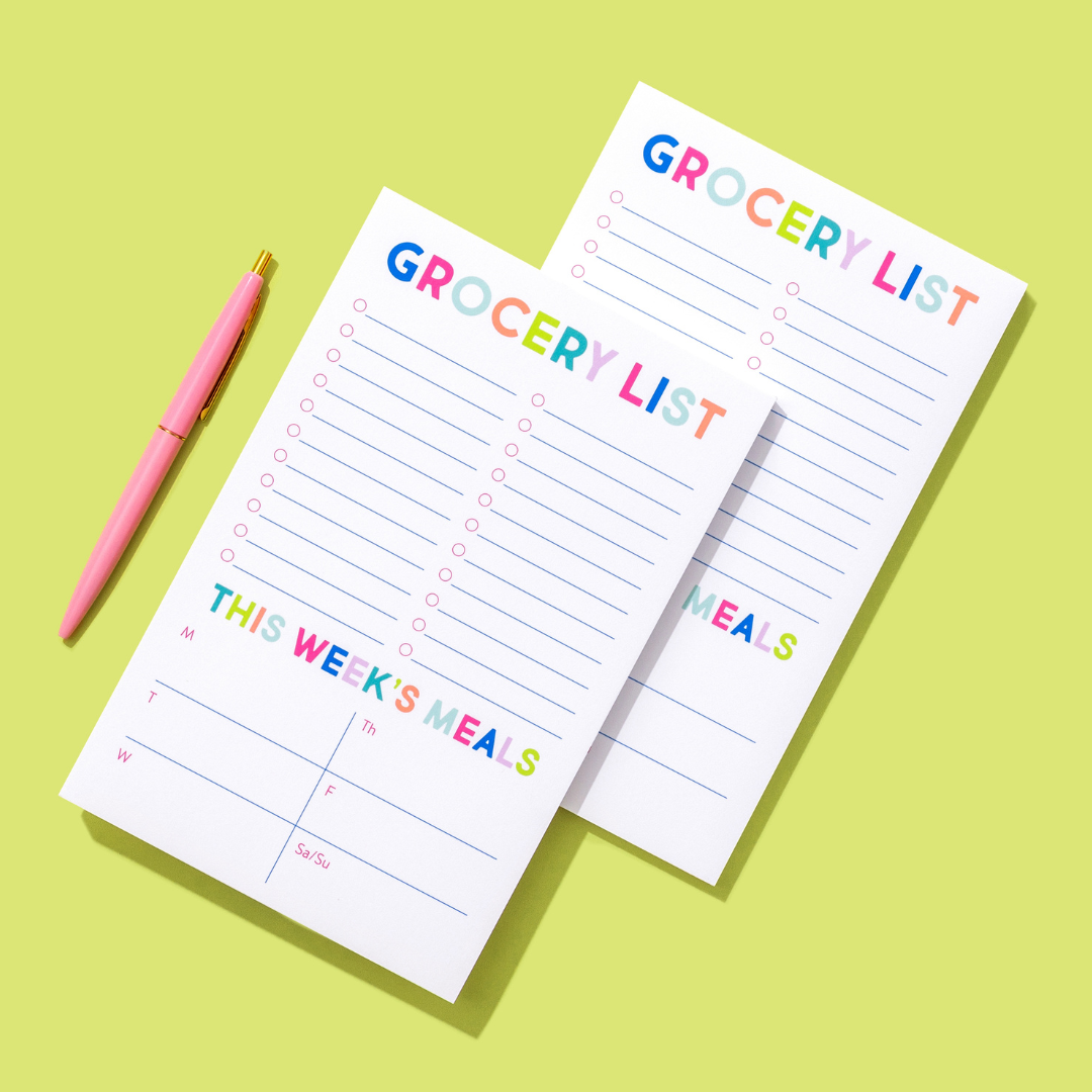 Joy Creative Shop - Grocery Meal Planning Notepad