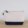 ShoreBags - All In Zip Top Pouch: Natural / No Monogram