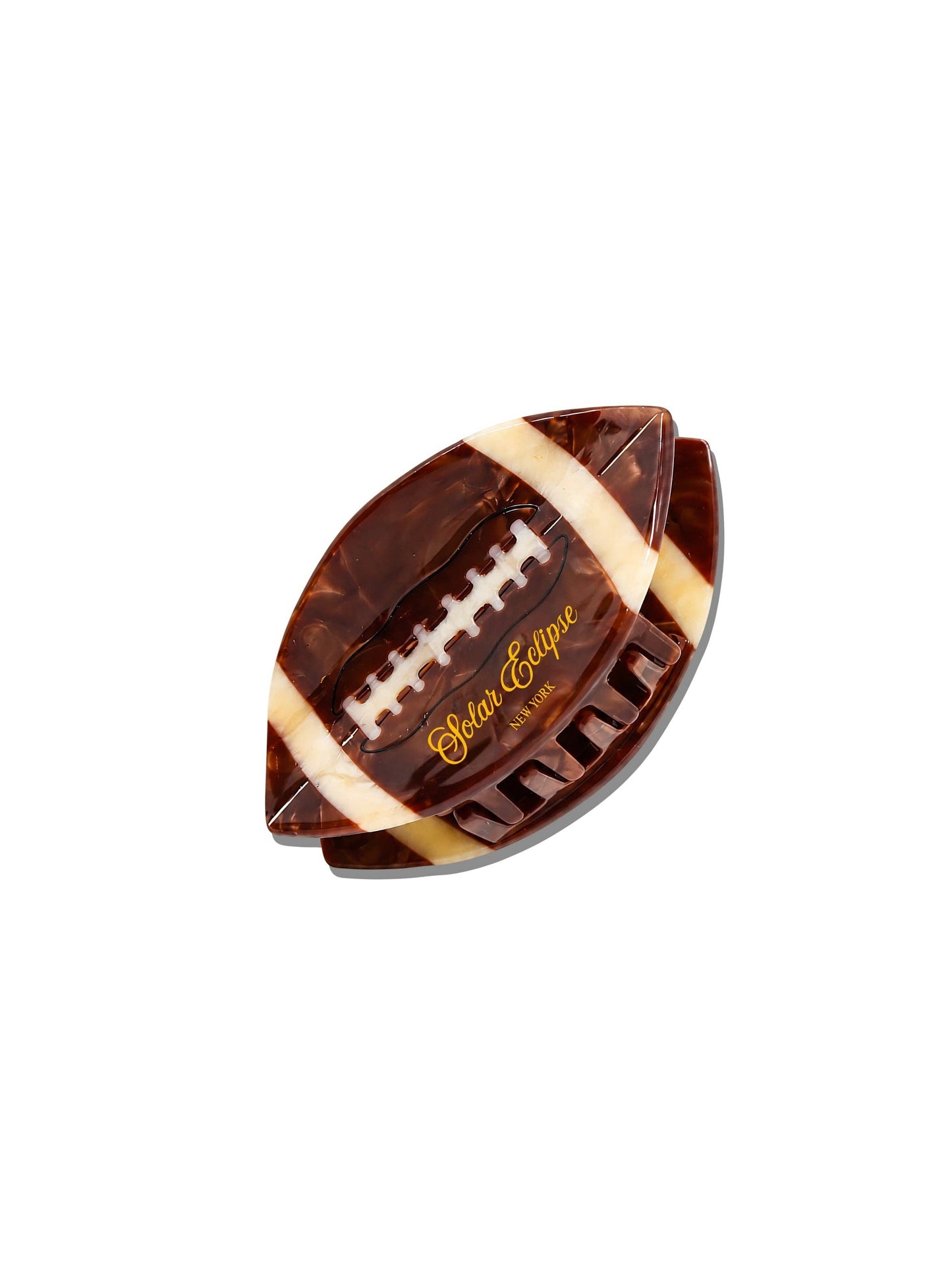 Solar Eclipse - Hand-painted Vintage Football Claw Hair Clip | Eco-Friendly